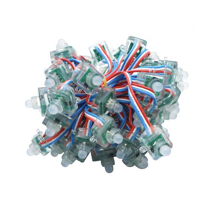 Van het het Pixelkoord DC5V WS2811 van de kanaalbrief Vierkante leiden Verspreid Vierkant 12mm 0