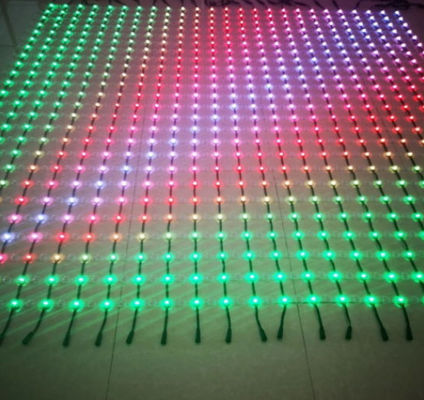 Adjustable Brightness LED Grid Screen with DMX512 Control and Customizable SMD3535 LED Point Light