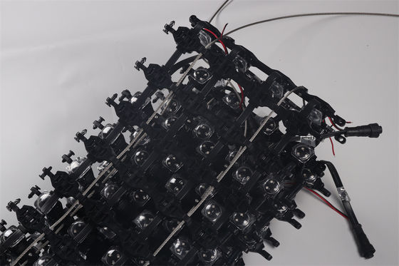 P125 DMX512 RGB Flexible LED Mesh Screen 25mm Outdoor Waterproof Display