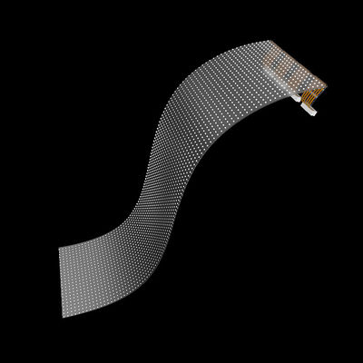 LED Transparent Film Screen for Retail Store Advertising P4 Flexible LED Display DC5V Super Slim