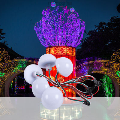 Plastic Amusement Ride LED Cabochon Lights with 12V Voltage and Colorful Design