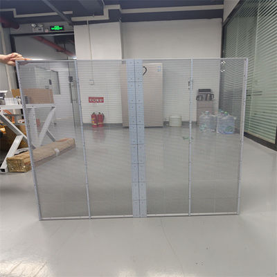 High Brightness Customized Full Color RGB P2.6 Mesh Grille Large Indoor Transparent Glass LED Display Panel Screen