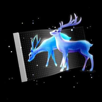 Flexible Screen P8 Indoor Video Wall LED Transparent Film Screen with Ultra-thin and 16bit Gray Scale