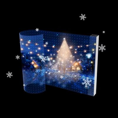 Soft Transparent Glass Led Display Adhesive Cuttable with Seamless Grille Screen Easy Stand Installation