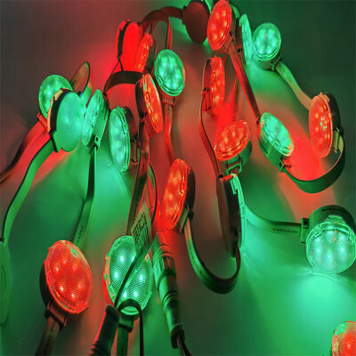 Outdoor RGB LED Pixel Lights Waterproof IP67 Led Aluminum Track Lighting 40mm DC24V for House Permanent Christmas Holiday Lights