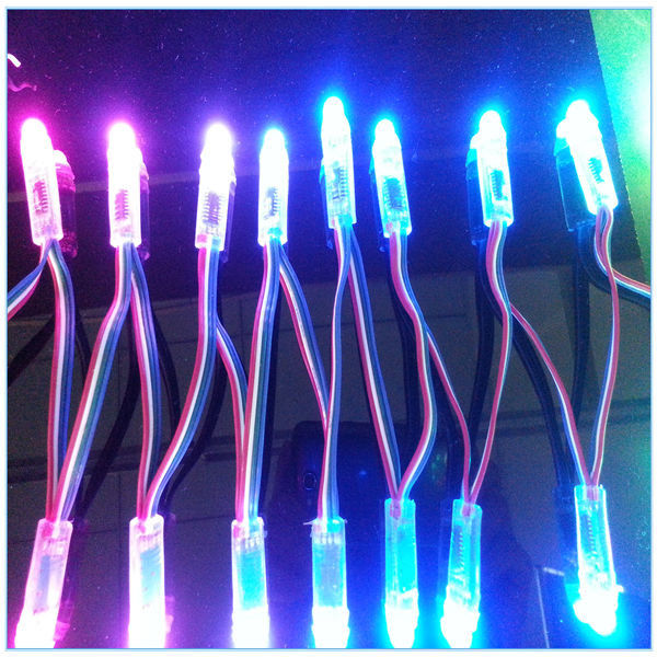 Maak 12mm LEIDENE Pixel Lichte DC5V RGB Volledige Kleur met IC16716 waterdicht