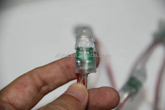 LEIDENE van DC12V 0.2W IP67 Pixel Lichte Enige Kleur 9mm stelde Koord voor Kerstboom bloot