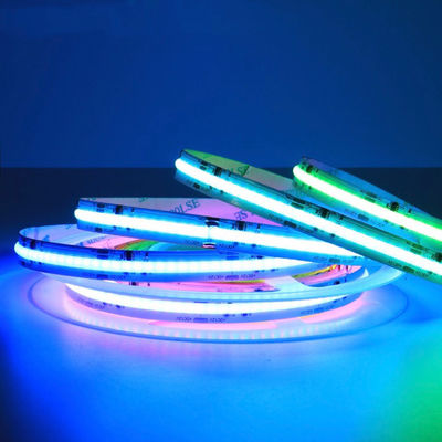 High-Luminance 60-LED Intelligent RGB Strip Light 12V Outside Water-Proof COB Addressable RGB LED Strip