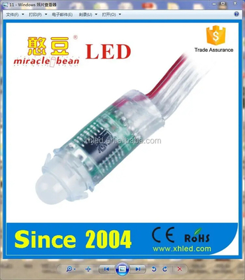 DC5V 12mm van het Waterdichte LEIDENE leiden Pixel Lichte WS28110.3W RGB Pixel met Professionele Kwaliteit