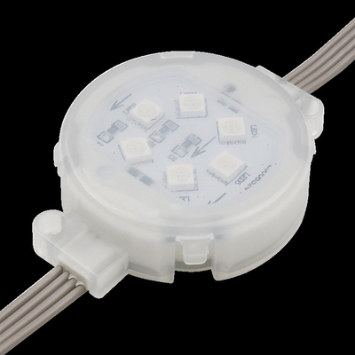 Openlucht Waterdichte IP67-LEIDEN Punt Lichte 1.5W Smd5050 DC24V 50mm RGB DMX512