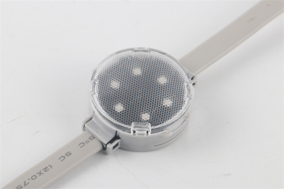 IP67 LEIDEN Punt Lichte 1.8W DC15V 40mm van het het Signaalpixel van Smd3535 DMX512 3RGB+3W Lichte het Puntbron