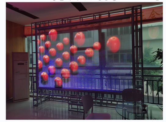 Indoor Outdoor Flexible Transparent LED Screen Curtain Window TV Glas LED-panelen Display