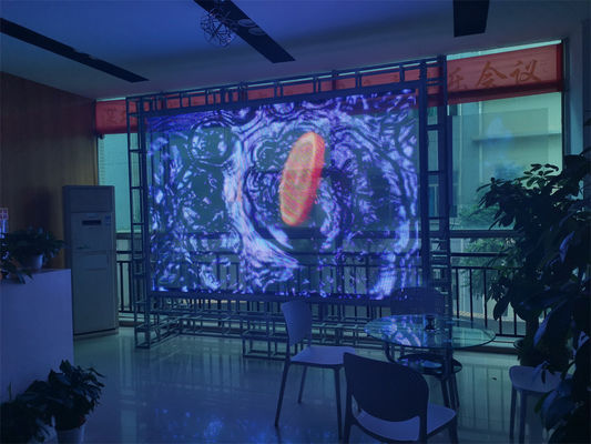 Miracle Bean Flexible P8 Transparent LED Film Display SMD1314 DC5V RGB Kleur