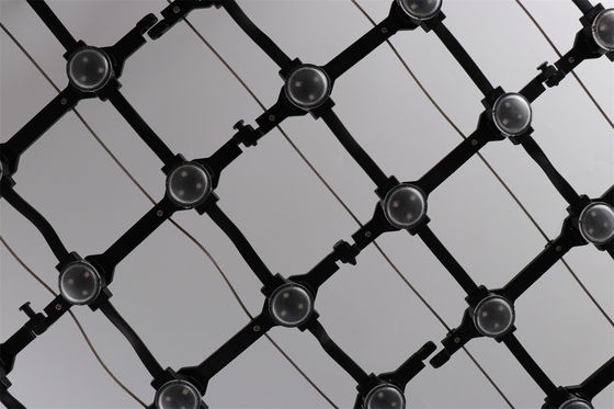 Flexible Outdoor Permanent LED Mesh Screen Festival Decoratie Reclame