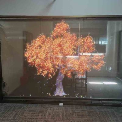 Kleefstof Super Slim Flexibel Doorzichtig LED Film Reclame LED Display Screen