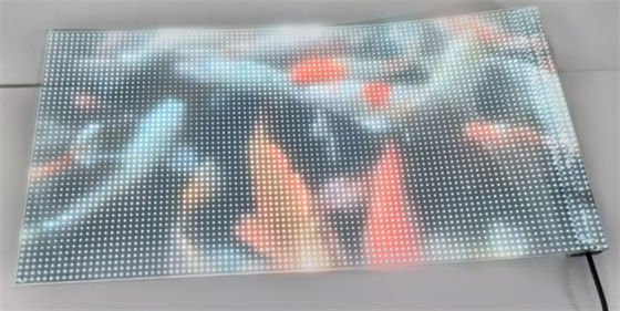 IP64 Flexible Transparent LED Film Outdoor Transparent LED Screen For Buildings
