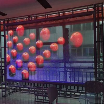 Film Led Display Led Filmscherm P16 Placa Flexibele Zachte Module Transparant Led Scherm
