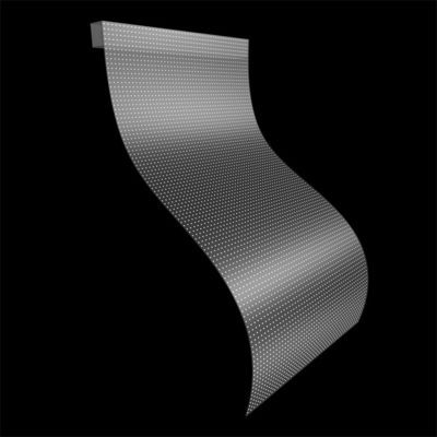 Adhesive LED Transparent Film Screen On Glass Advertising Video Wall P10 DC5V SMD1314RGB 16bit