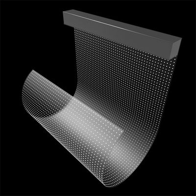 Doorzichtig glas P10 LED Display Screen Kleefsel LED Doorzichtig filmscherm