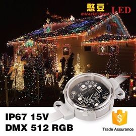 Van RGB LEIDENE van SMD5050 IP67 LEIDENE Pixelkerstmis Strook Lichte 0.9Watt DC15V