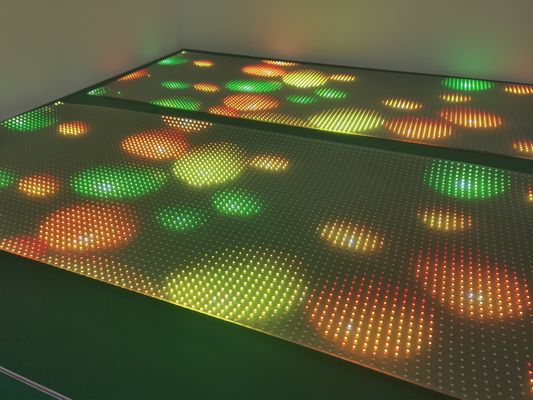 Super Slim Flexibel Doorzichtig LED Film Kleefmiddel Advertentie LED Display voor detailhandel DC5V P4