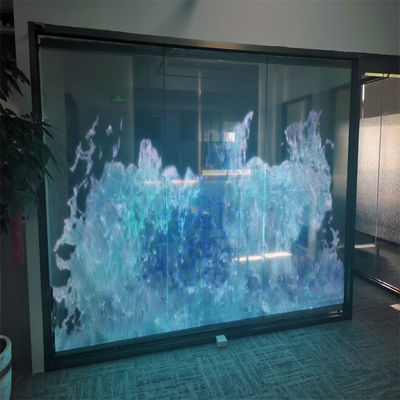 Outdoor Reclame Ultra Thin Crystal Screen P16 RGB Flexible Transparent LED Screen