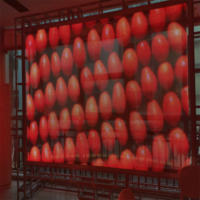 Super Slim Flexibel Doorzichtig LED Film Kleefmiddel Advertentie LED Display voor detailhandel DC5V P4
