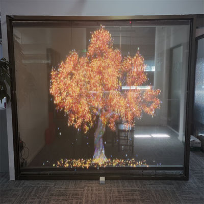 P20 DC5V Thin Film LED Display WE1314 RGB 16bit Video Transparent Glass LED Screen Wall Voor detailhandel