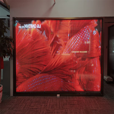 High Definition P6 LED Transparante Film Screen Voor Indoor Video Wall Met Eenvoudige Installatie En RGB DC5V