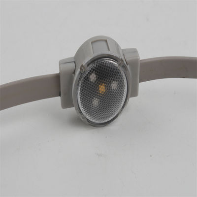 RGB SMD3535 Volle kleur led pixel 30mm 12V 1W ronde waterdichte led kerstverlichting met lens dekking