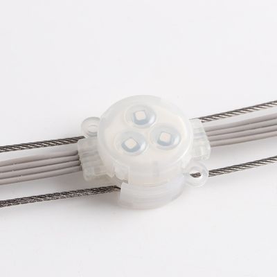 RGB LED-puntlicht 1W Epistar Chip 30mm RGB LED-puntlicht Waterdicht buiten IP67 met pc-lichaam