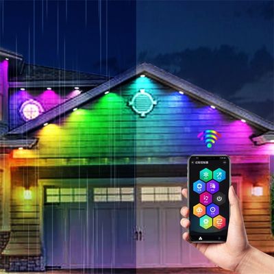 25mm diameter LED Eave lampen voor kerstversieringen, IP67 RGB Point Light Source String lampen