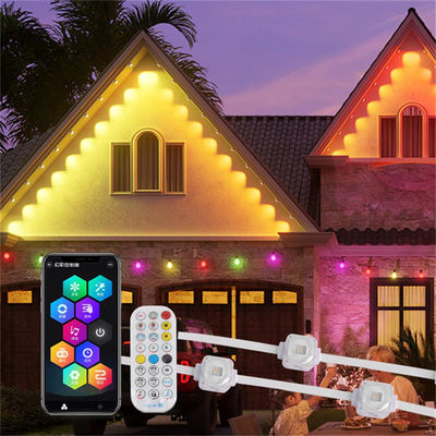 25mm RGB SMD5050 1.5W DC24V Aluminium Track Outdoor House Light Fixture Ip67 Rgbw LED Rgbic Permanente kerst buitenverlichting