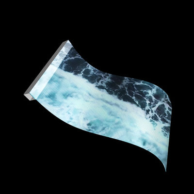 DC5V Spanning P10 LED Transparent Film Screen voor Indoor Glass Shopping Mall Video Wall