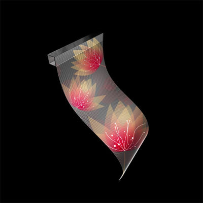 P10 Flexibel Transparant Full-color LED Display Zelfklevend LED Scherm op Glas voor Buiten en Binnen Gebruik