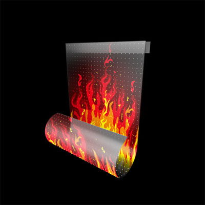 600W/m2 LED Transparante scherm Kleurrijke animatie Volkleurige LED-verlichting voor binneninrichting