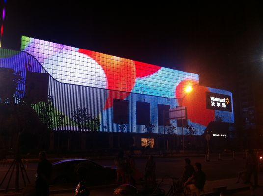 IP68 anti-UV RGB vlamvertragend LED-maascherm voor buitengevelverlichting