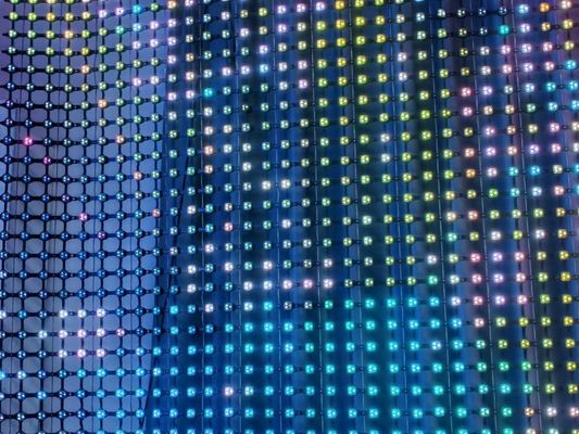 Outdoor Advertising Screen Programmable Soft LED Mesh Display met IP67-bescherming en DMX512-besturing