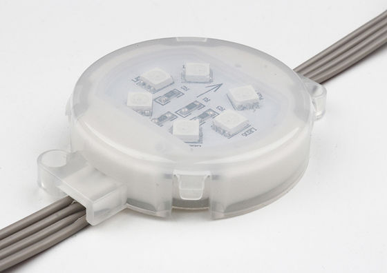 RGB Multi Color Changing LED Pixel Point Light 24V SMD5050 50mm voor gebouw IP67 Waterdicht Buitenverlichting