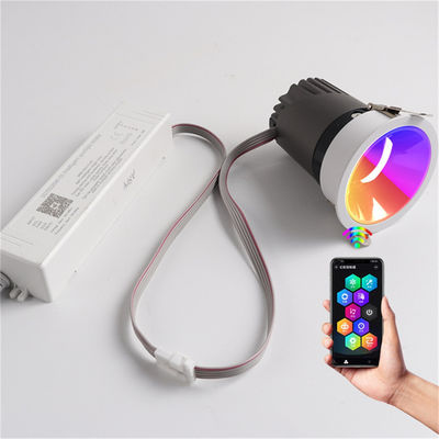 Aluminium design stijl Moderne kerstlicht met multi-modus WiFi plafond ingebed draaiend