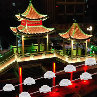 Permanent aluminium spoor RGB 30mm 24V LED pixel lichten voor buiten vakantie decoratie IP67