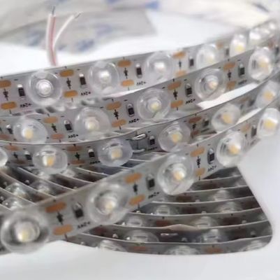 3000k 4000k 6000k Warm Natural Pure White 48leds/M DC24V Cuttable 170 Beam Angle Flexible Optical Lens Led Strip For Profile