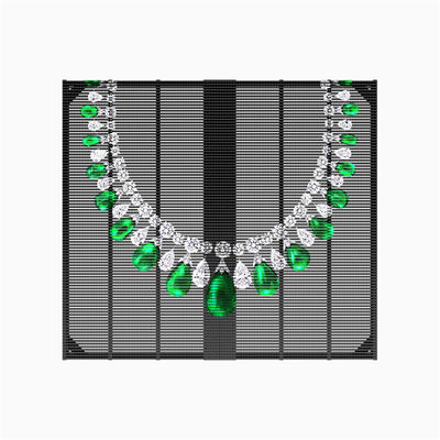 LED transparent screen full color LED grille screen shopping mall bar exhibition hall advertising creative glass screen