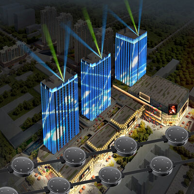 IP67 Buiten Waterdichte RGB 50mm Decoratie Gebouw DC24V Led Pixel Puntlicht