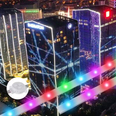 Direct marketing 30 mm waterdicht IP67 aanspreekbaar RGB aluminiumprofiel Permanente buiten kerstverlichting