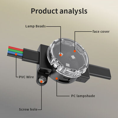Hot Product LED Intelligente RGBW Kleurrijke puntlichtbron Waterdicht Oefenlichten Mobiele telefoon APP Stemcontrole IP67