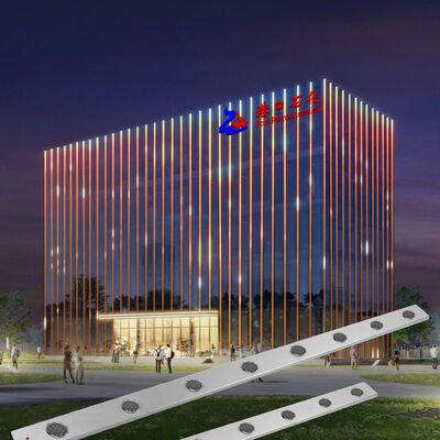 DC24V 50mm RGBW Volledig Kleur LED Puntlicht IP67 Waterdicht voor Buitenmuurdecoratie