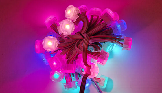 25mm Outdoor RGBW LED Point Light with IP67 Waterproof PC Shell and DMX512 Control for Building Decoration