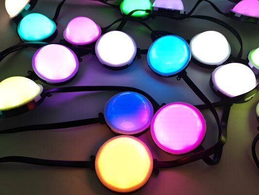 100mm 24V enkelkleurige LED-puntlichtbron IP67 waterdicht Pixellicht voor buiten voor gevelmuurdecoratie