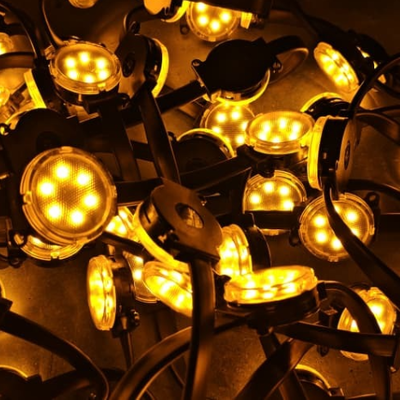 RGB PC-materiaal 50 mm 48V LED-puntlicht SMD3535 IP67 waterdichte flexibele verlichting